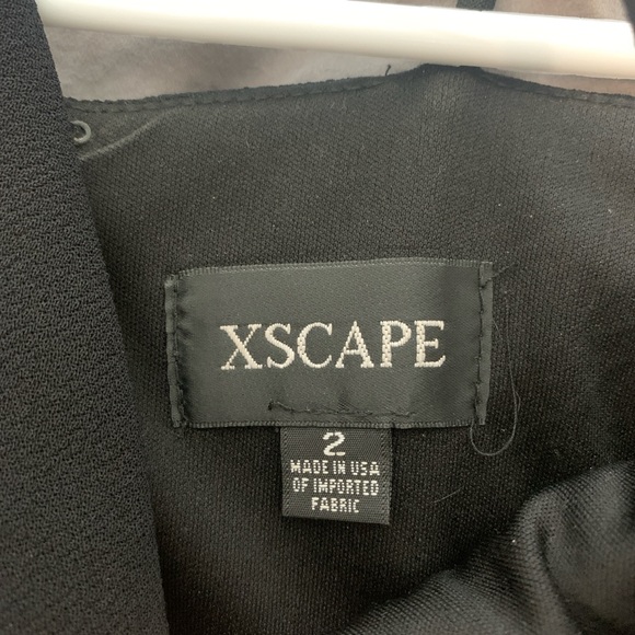 Black bridesmaid/special occasion wrap style dress, size 2 - Picture 5 of 6